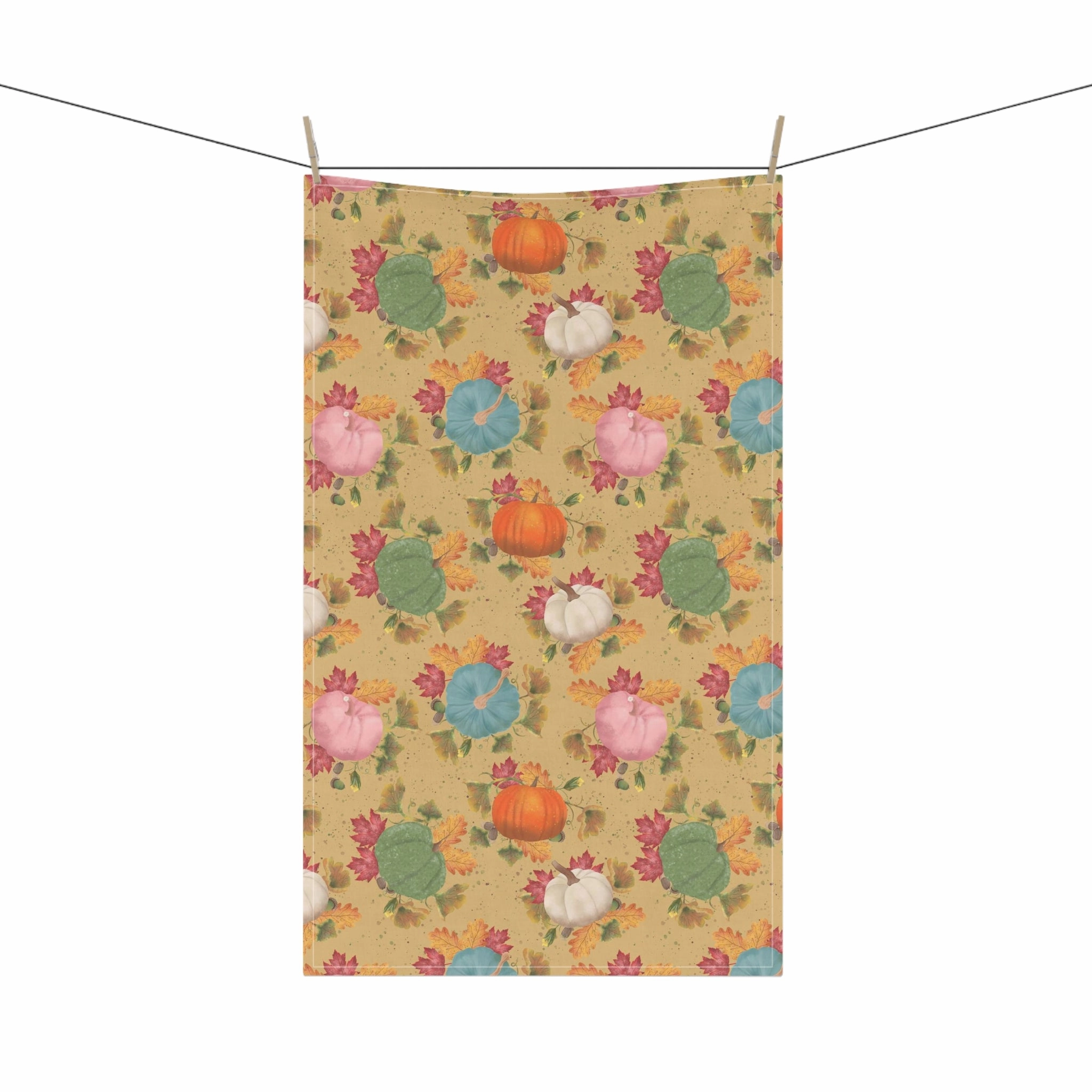 Colorful Pumpkins Kitchen Towel