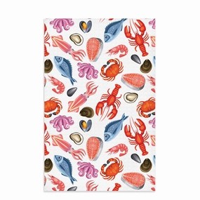 Colorful Seafood | Dish Towel