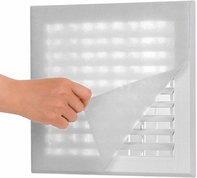 Complete Air Vent Filters Kit- 98‘’ x 18'' Electrostatic Media With 157" of Installation Tape 36  Filters per Roll for HVAC, AC & Heating Intake Registers & Grilles