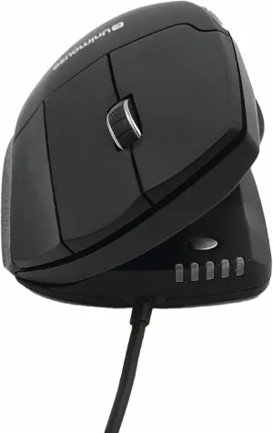 Contour Design Unimouse Eco Wired Ergonomic Mouse - Right-Hand Vertical Design for Gaming, Laptop & Desktop - Adjustable, Mac & PC Compatible