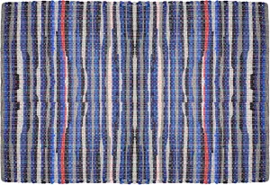 COTTON CRAFT Cotton Chindi Rag Rug - Boho Farmhouse Rustic Area Accent Throw Rug - Handwoven Reversible Natural Recycled Yarn - Living Room Den Study Home Décor Gift - 4' x 6' - Multi Color