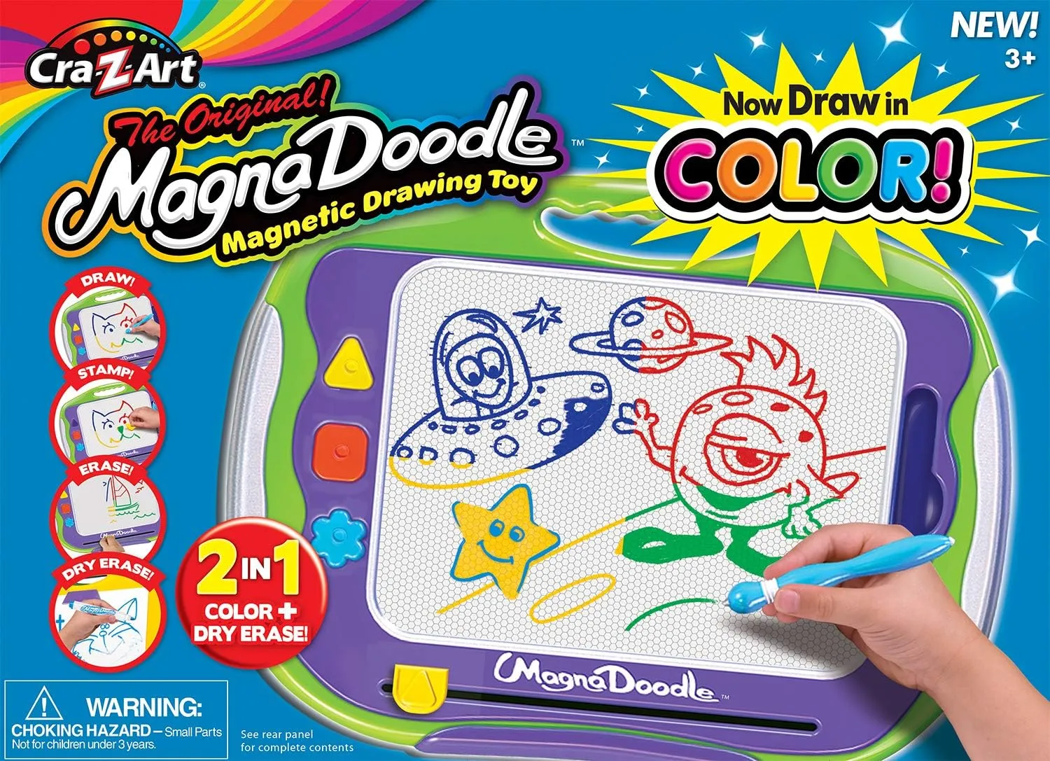 Cra-Z-Art Magna Doodle in Color - 50 Years of Creative Fun with Magnetic Drawing Board, Ages 3 