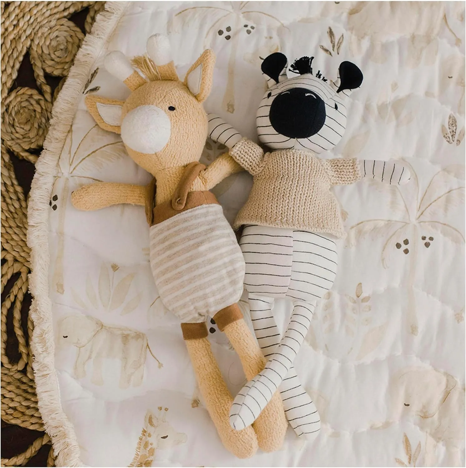 Crane Baby Handmade Stuffed Animal, JoJo The Giraffe Plush Toy, Safari Animal Nursery Decor, Stuffed Giraffe, Baby Stuffed Animals