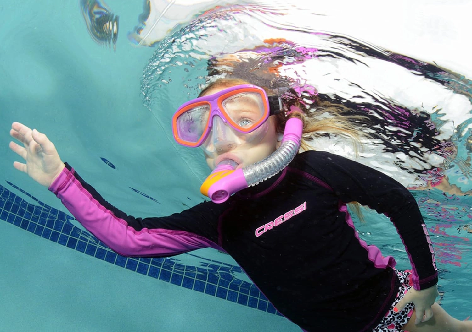 Cressi Kids Snorkeling Kit (Mask & Snorkel) for Children aged from 3 to 8 years old | Rocks Combo: designed in Italy