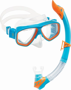 Cressi Kids Snorkeling Kit (Mask & Snorkel) for Children aged from 3 to 8 years old | Rocks Combo: designed in Italy