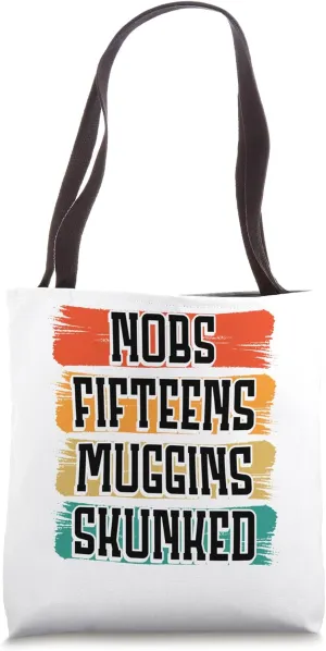Cribbage Board Game Set Board Travel Cribbage Player Tote Bag
