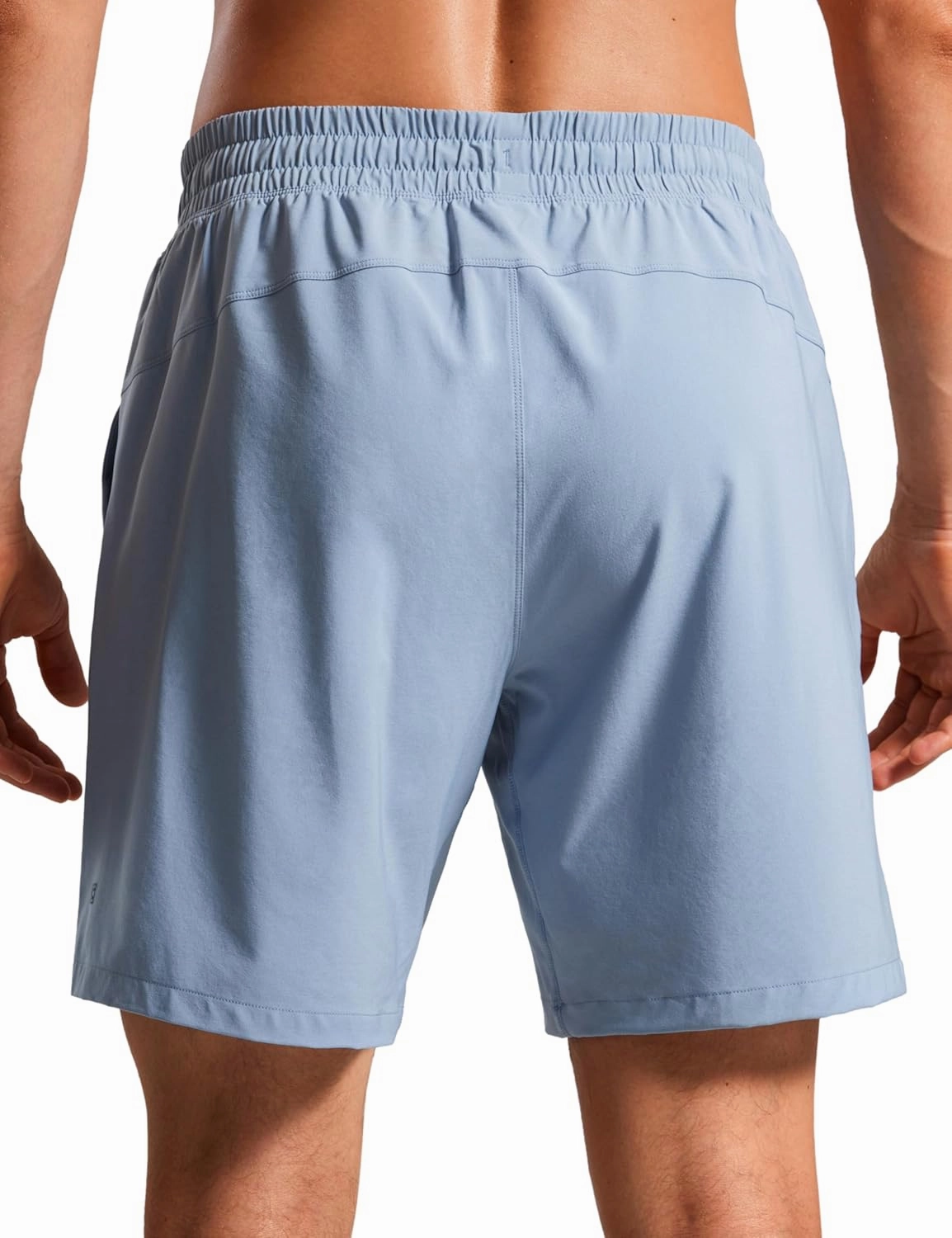 CRZ YOGA Mens Swim Trunks 7'' Quick Dry Mesh Lining Athletic Casual Swimwear Shorts with Zipper Pockets