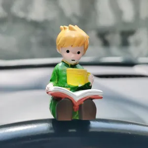 Cute Little Prince Action Figures Statue Decorations for Car Dashboard Accessories Interior Women Men Car Dash Board Windows Rearview Mirrors Auto Display Ornaments Birthday Cake Toppers Decoration