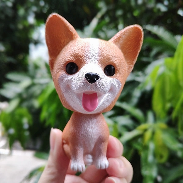 Cute bobblehead dog dash decoration