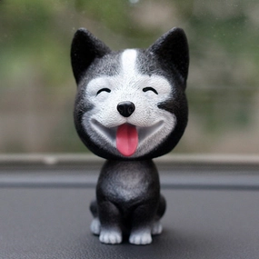 Cute bobblehead dog dash decoration