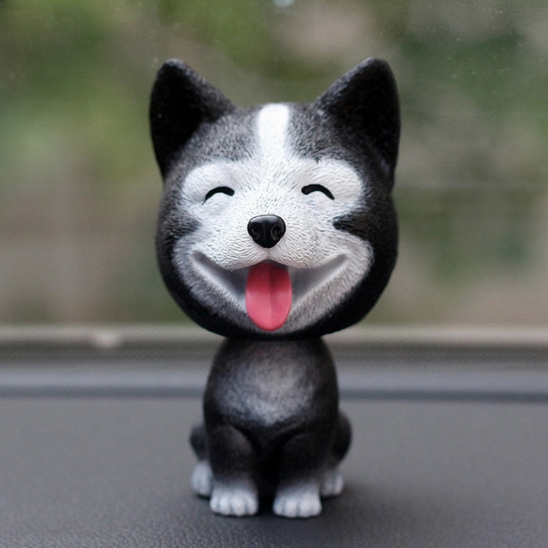 Cute bobblehead dog dash decoration