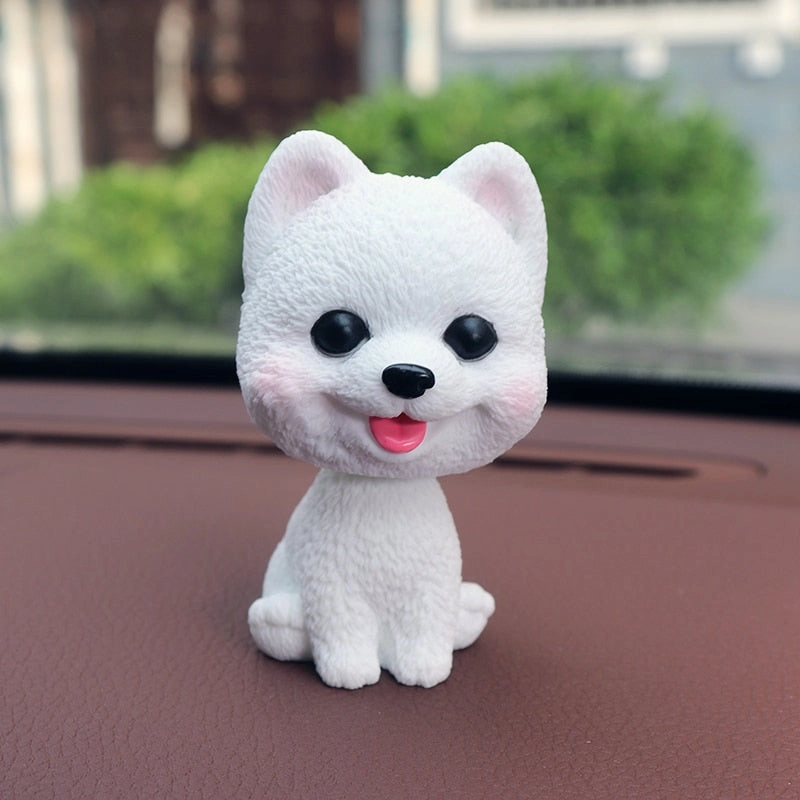 Cute bobblehead dog dash decoration