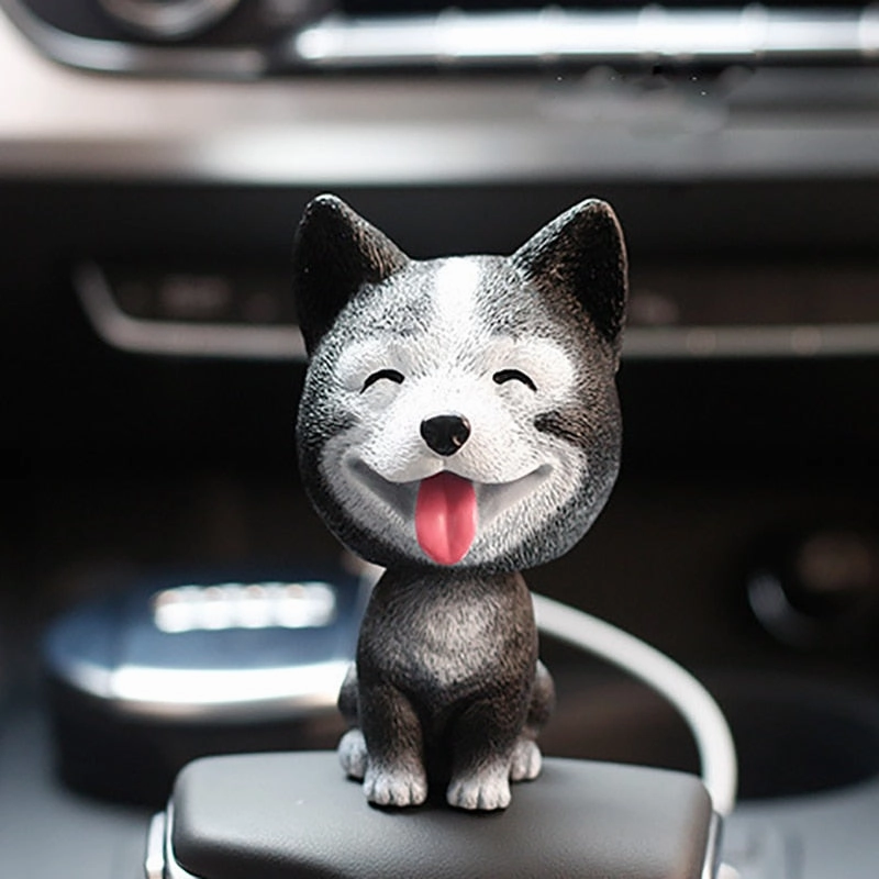 Cute bobblehead dog dash decoration