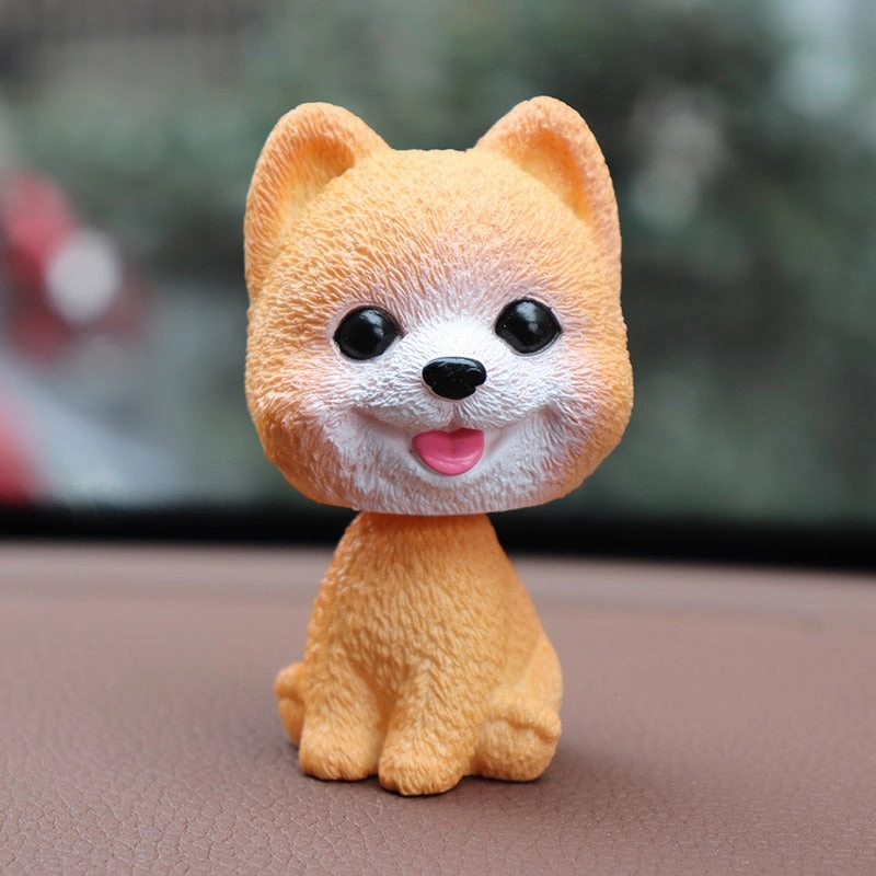 Cute bobblehead dog dash decoration