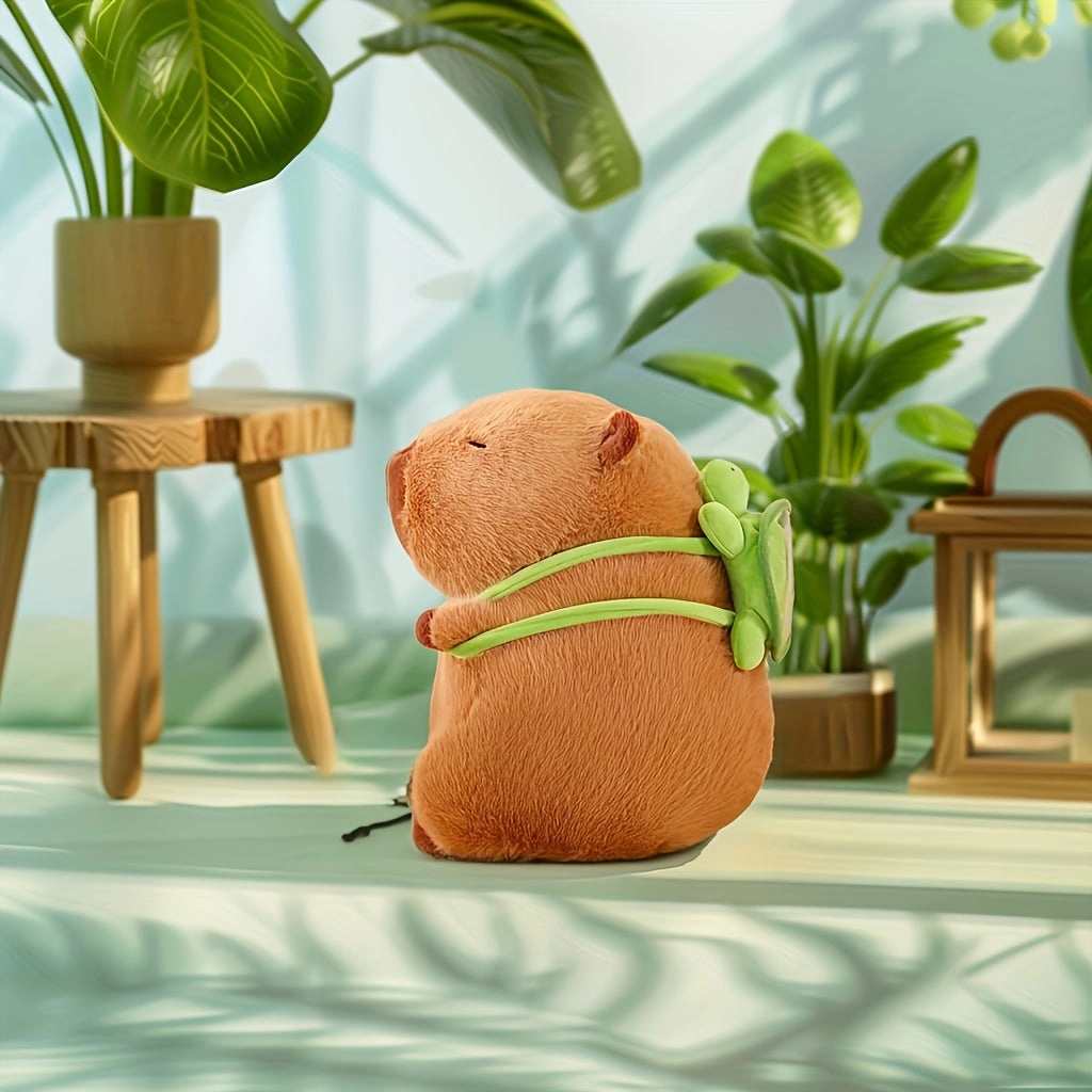 Cute Capybara Plush Toy - Soft Stuffed Animal for Car Decor