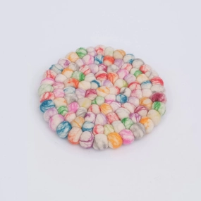 Cute Felt Ball Drink Coaster
