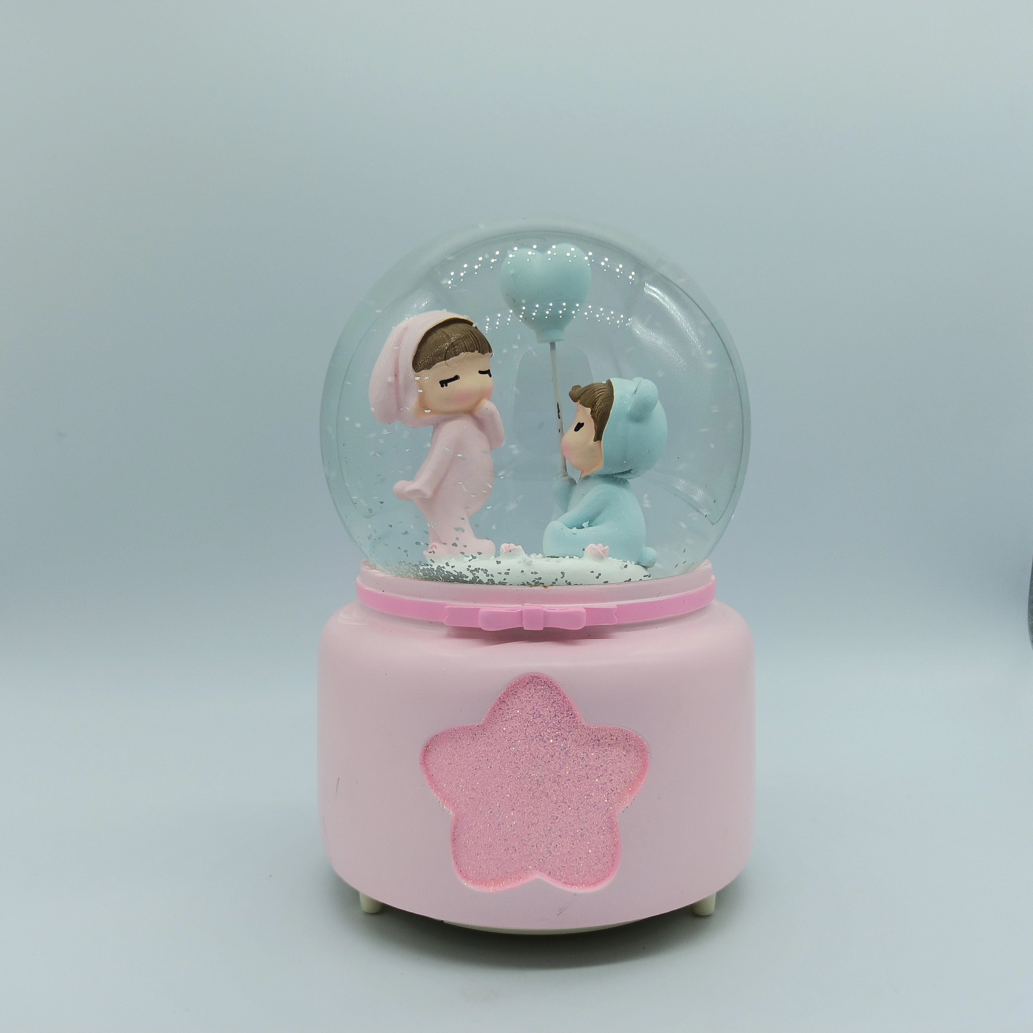 Cute Lovers Together, Musical Snow Ball: Gift for Young Couple