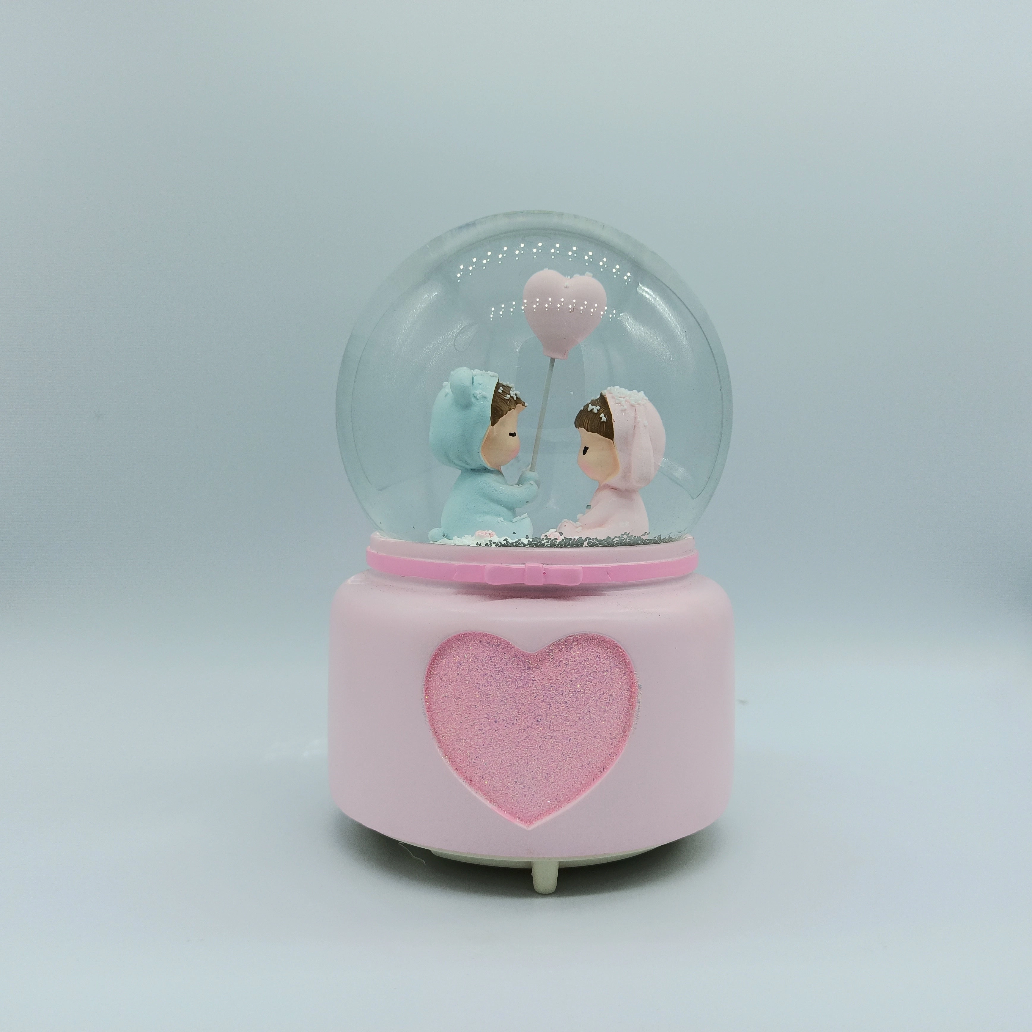 Cute Lovers Together, Musical Snow Ball: Gift for Young Couple