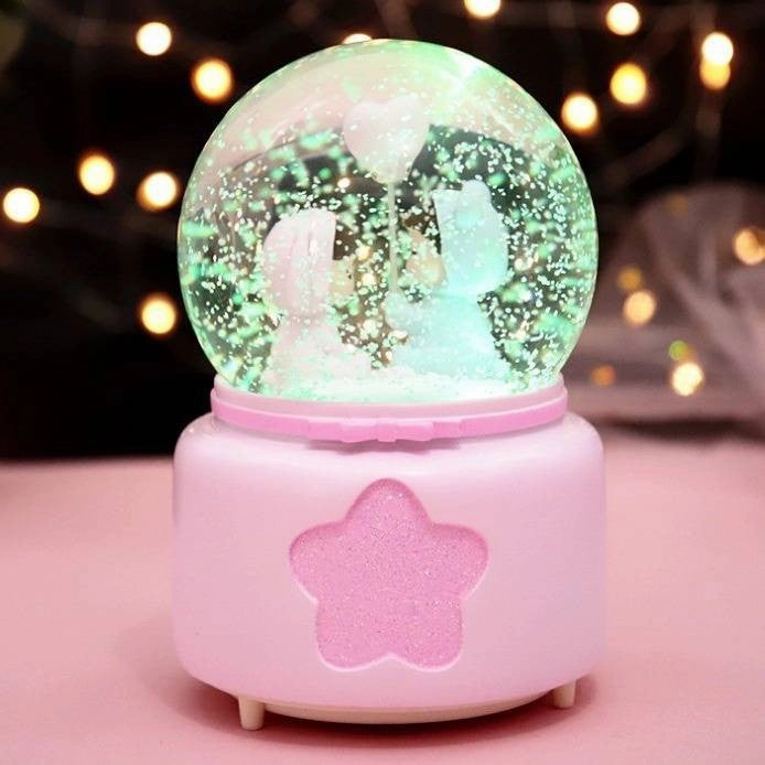 Cute Lovers Together, Musical Snow Ball: Gift for Young Couple