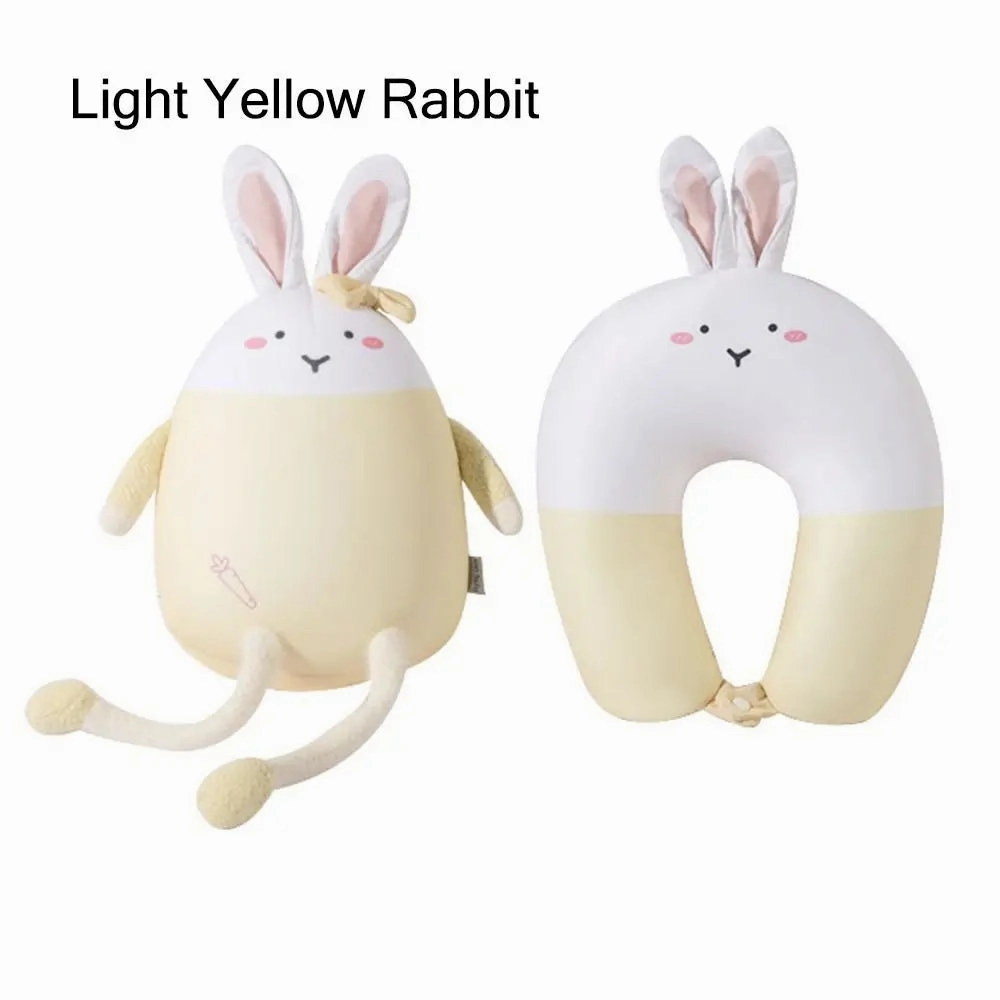 Cute Multifunctional Cartoon Cervical Fluffy Pillows - U Shaped Travel Pillow
