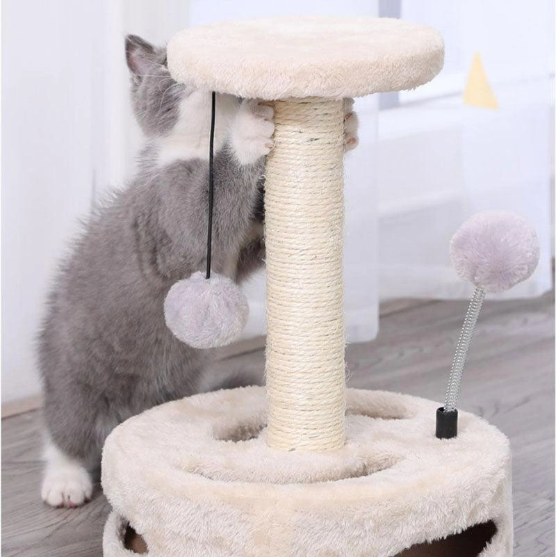 Cute Sunflower Cat Tree Climbing Scratching Toy