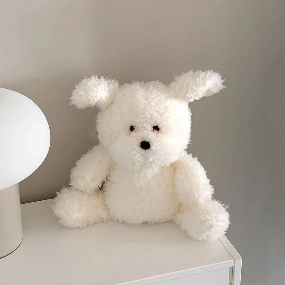 Cute White Dog Plush Toy