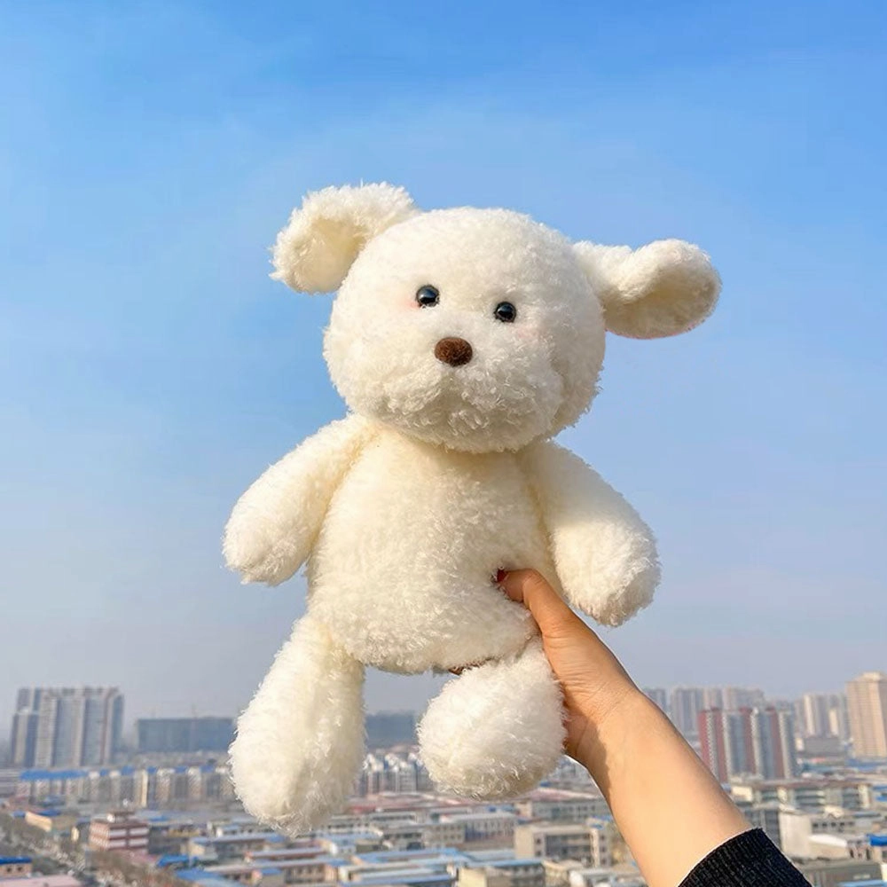 Cute White Dog Plush Toy