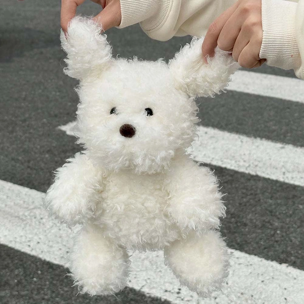 Cute White Dog Plush Toy