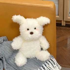 Cute White Dog Plush Toy