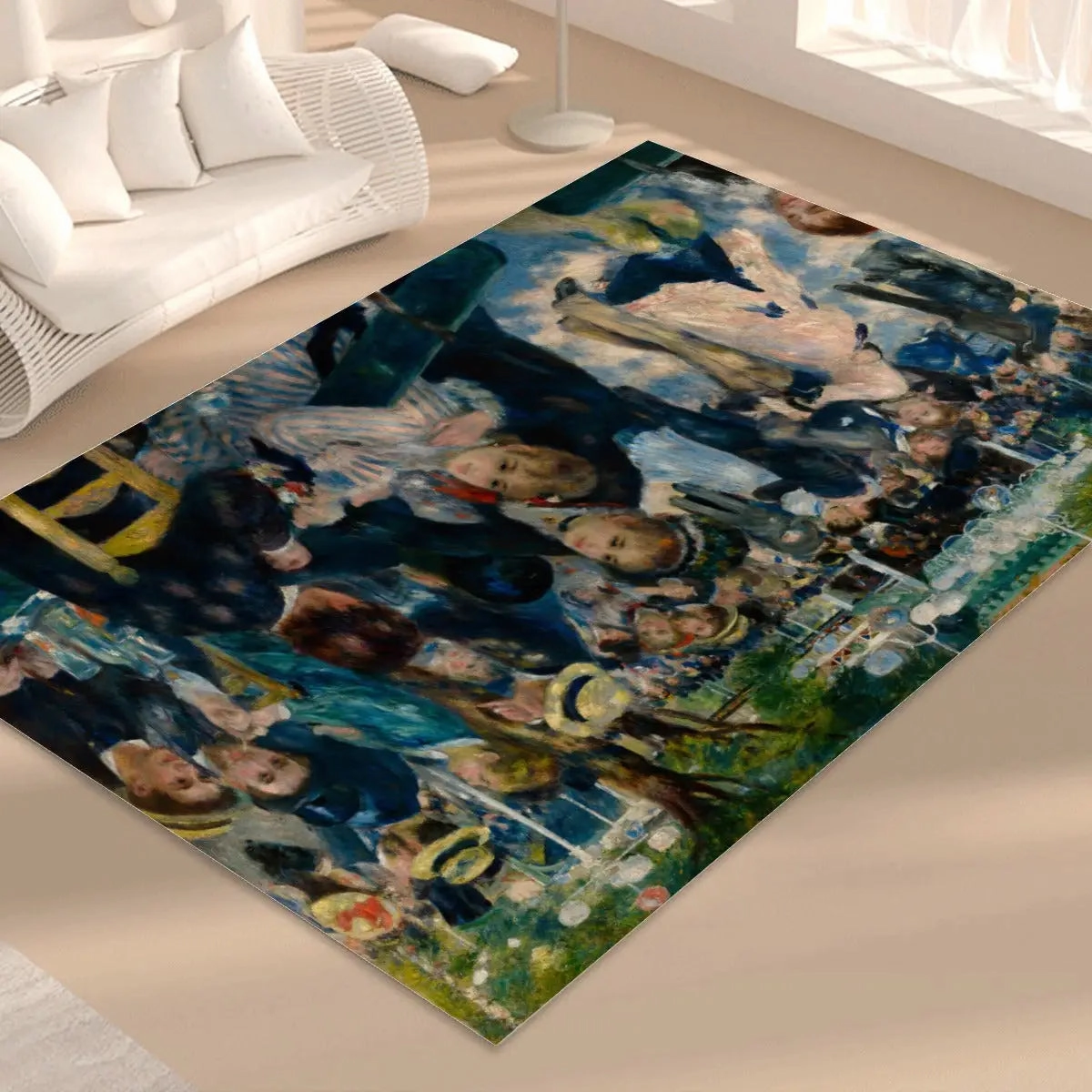 Dance at Le Moulin de la Galette Floor Mat
