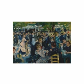 Dance at Le Moulin de la Galette Floor Mat