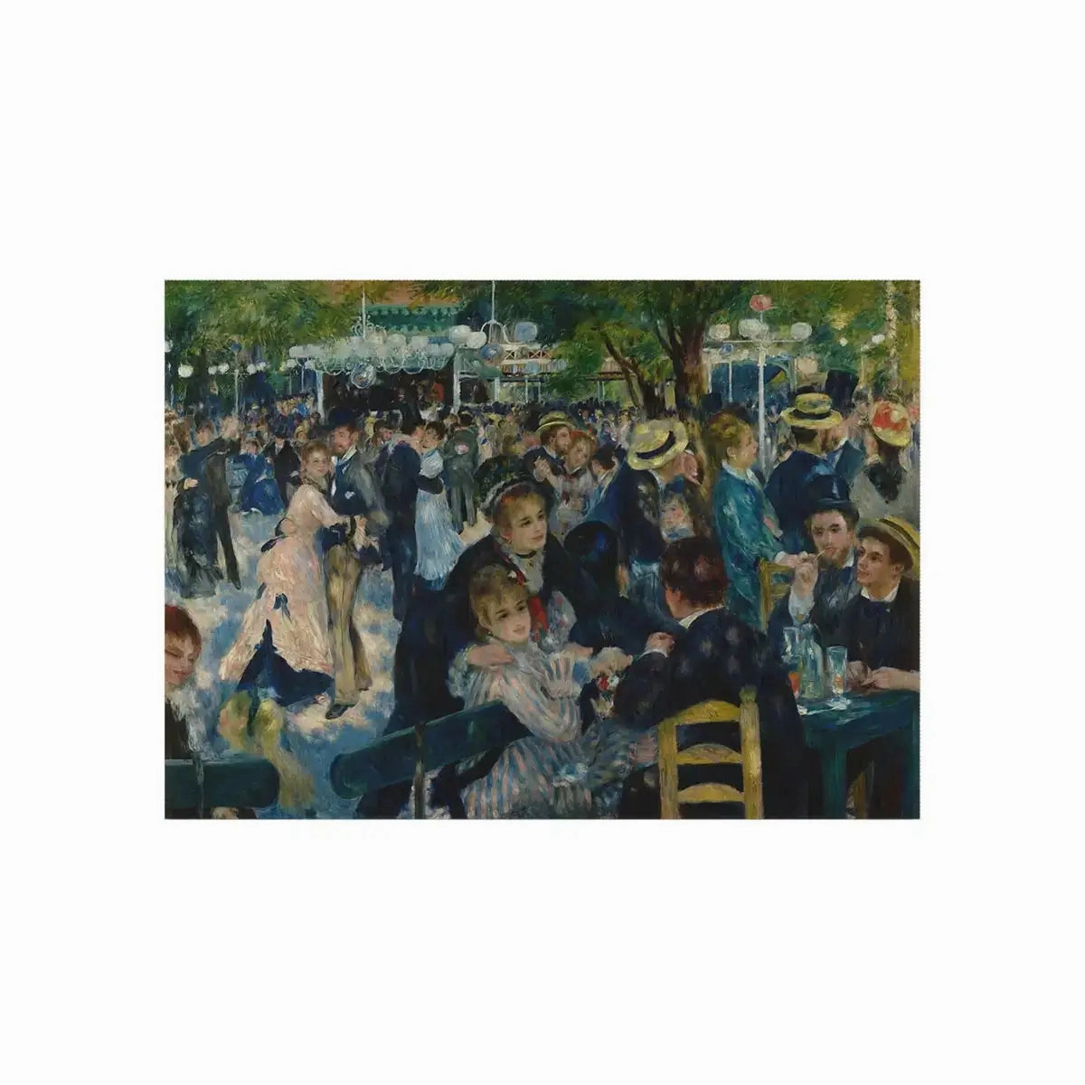 Dance at Le Moulin de la Galette Floor Mat