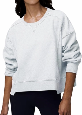 DEEP SELF Womens Crew Neck Sweatshirts Crop Fall Long Sleeve Casual Pullover Tops Loose Sweatshirts