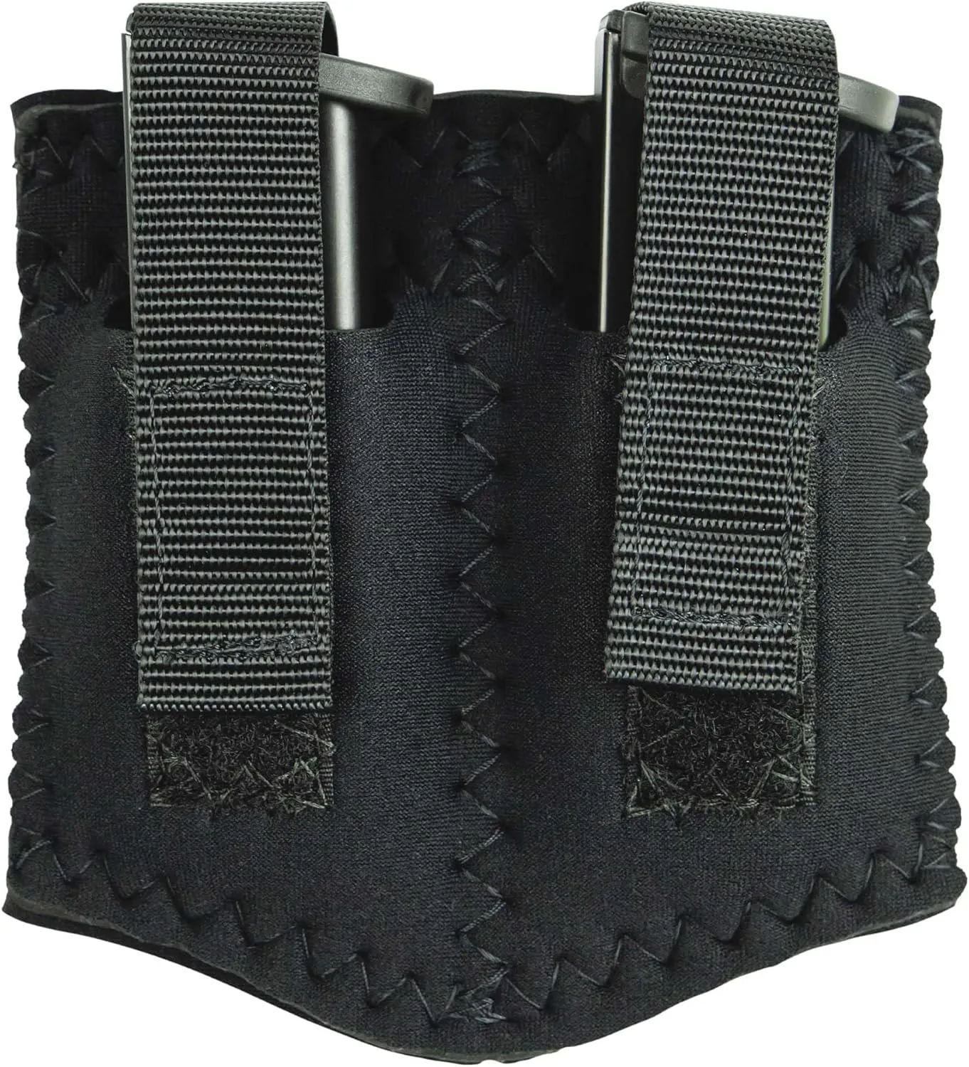 DeSantis Neoprene Ankle Double Magazine - Ankle Magazine Holster, Carrier Pouch, Magazine Holster Strap, Concealed Velcro Holster, Compatible w/Most Standard 9MM/40CAL Magazine - Ambidextrous, Black