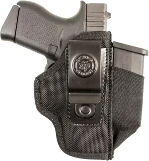 DeSantis Pro Stealth IWB Holster - Holster IWB, Conceal Carry Holster, Fits Most Large Frame Double Action & Semi Autos Up To a 4" Barrel, GLOCK 17/19, FN 509, S&W M&P 9/40 4.25”- Ambidextrous, Black