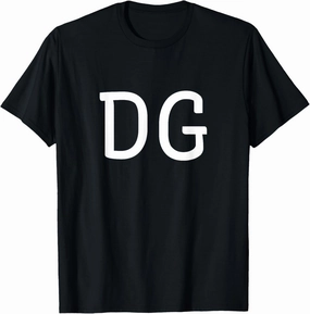 DG Two Letter Pair - Elegant Personalized Initials T-Shirt