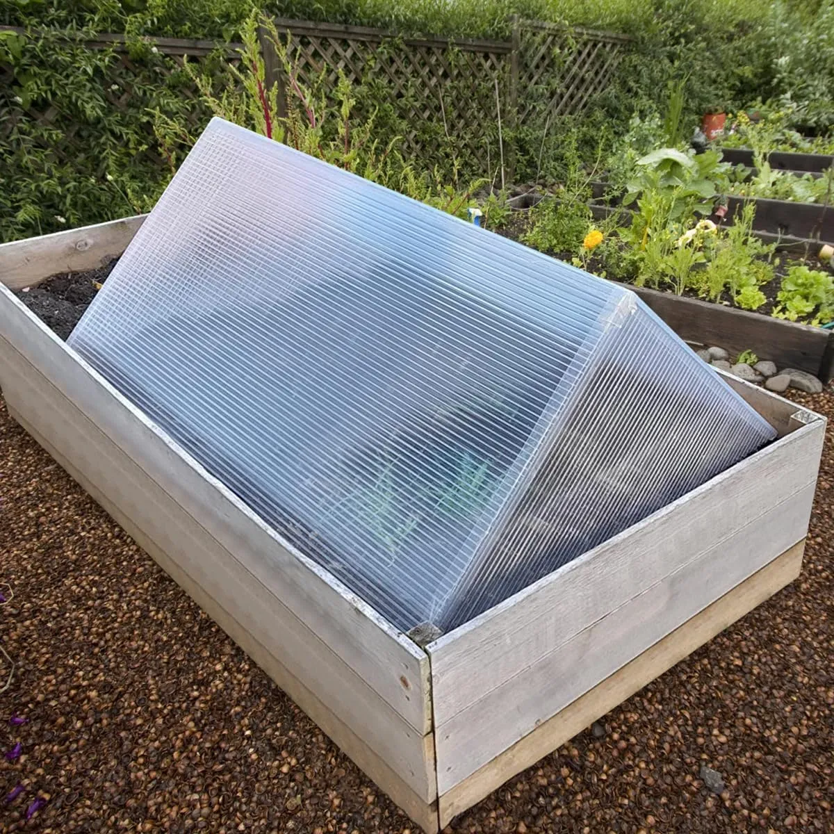 DGSL 14 Pcs Polycarbonate Greenhouse Panels, 4' x 2' x 0.16'' Twin-Wall Panels, Polycarbonate Sheet for All Weather Outdoor Garden and Greenhouse Covering (Grey)