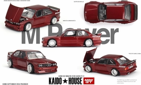 Diecast Model Car Compatible for Kaido House x Mini GT 1:64 BMW M3 (E30) Kaido GT V1 M Red Limited Edition Die-cast KHMG162