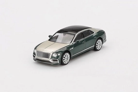 Diecast Model Car Compatible with Mini GT 1:64 Bentley Flying Spur White Sand Verdant Limited Edition MGT00867
