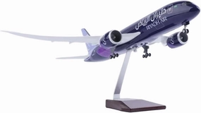 Diecast Plane Model 1：130 Scale for B787 Diecast Resin Plane Model with Light and Wheel Decorative Souvenirs (with Light)