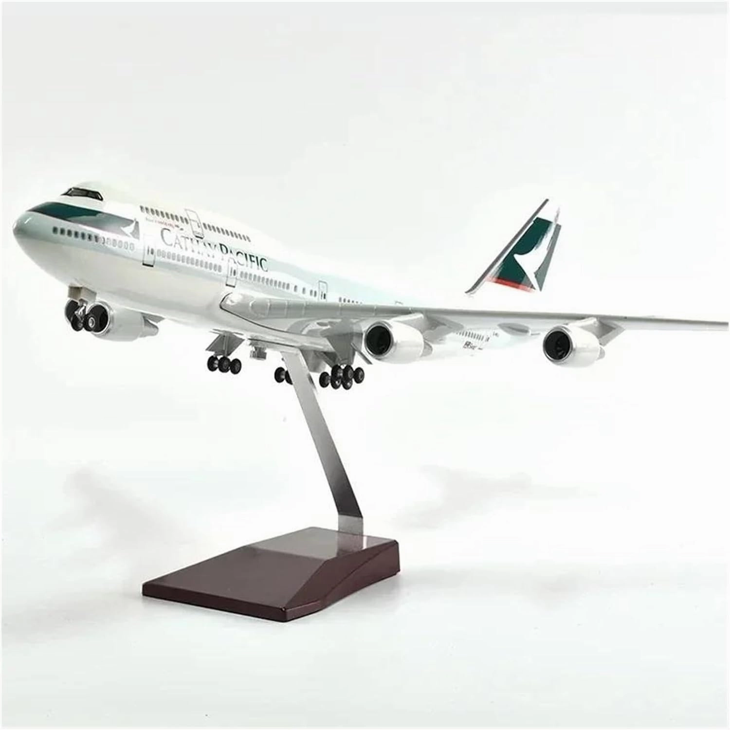Diecast Plane Model 1:160 for B747 Diecast Resin Aircraft Model with Light and Wheel for Home Decor (No Light)