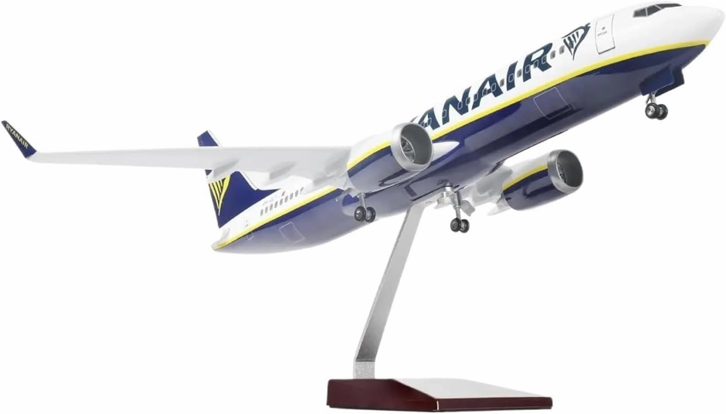 Diecast Plane Model 1：85 for B737-800 Resin Diecast Aircraft Model with Light Miniature Office Decoration