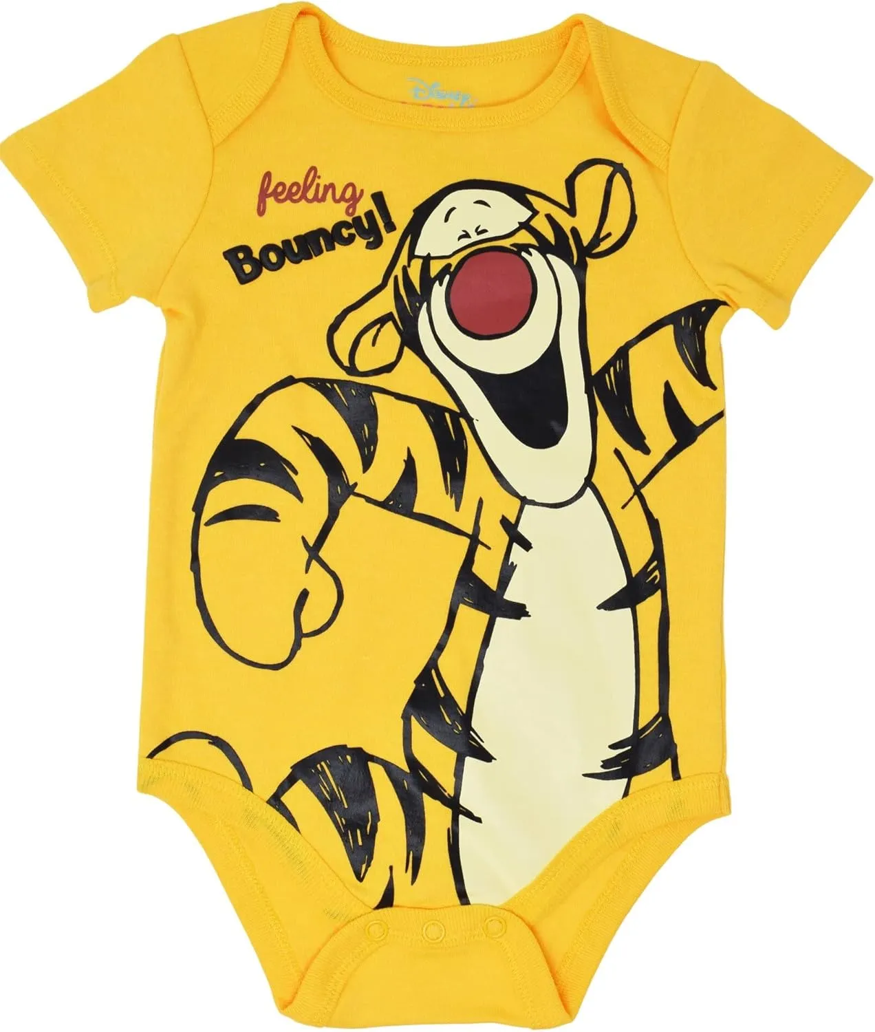 Disney Mickey Mouse Lion King Winnie the Pooh Pixar Toy Story Finding Nemo Baby 5 Pack Bodysuits Newborn to Infant