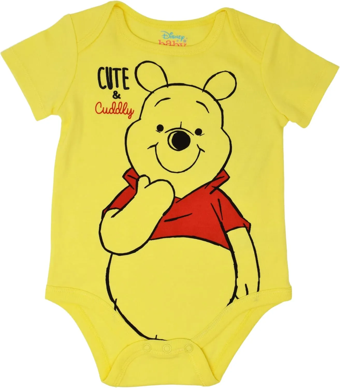 Disney Mickey Mouse Lion King Winnie the Pooh Pixar Toy Story Finding Nemo Baby 5 Pack Bodysuits Newborn to Infant