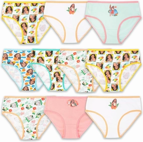 Disney Girls' Exclusive Moana 100% Combed Cotton Underwear Available in Sizes 2/3t, 4t, 4, 6, & 8