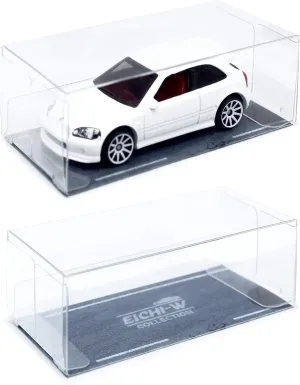 Display Case, 20PCS Clear Toy Car Model Display Boxes 1/64 Scale Car Model PVC Protector Covers Cases Plastic Hot Wheels Display Case for Vehicle Models Collectibles Figurines