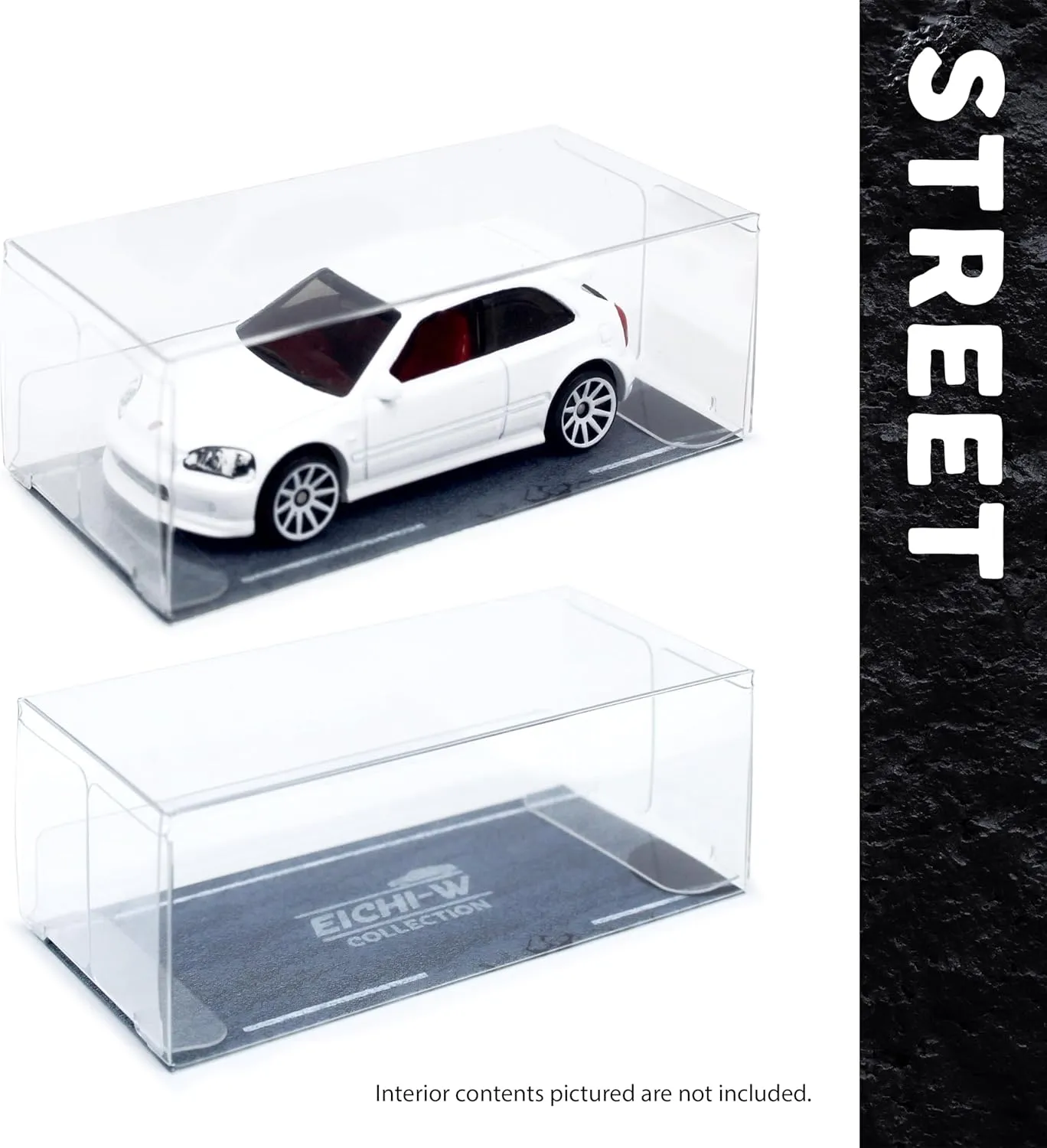 Display Case, 20PCS Clear Toy Car Model Display Boxes 1/64 Scale Car Model PVC Protector Covers Cases Plastic Hot Wheels Display Case for Vehicle Models Collectibles Figurines
