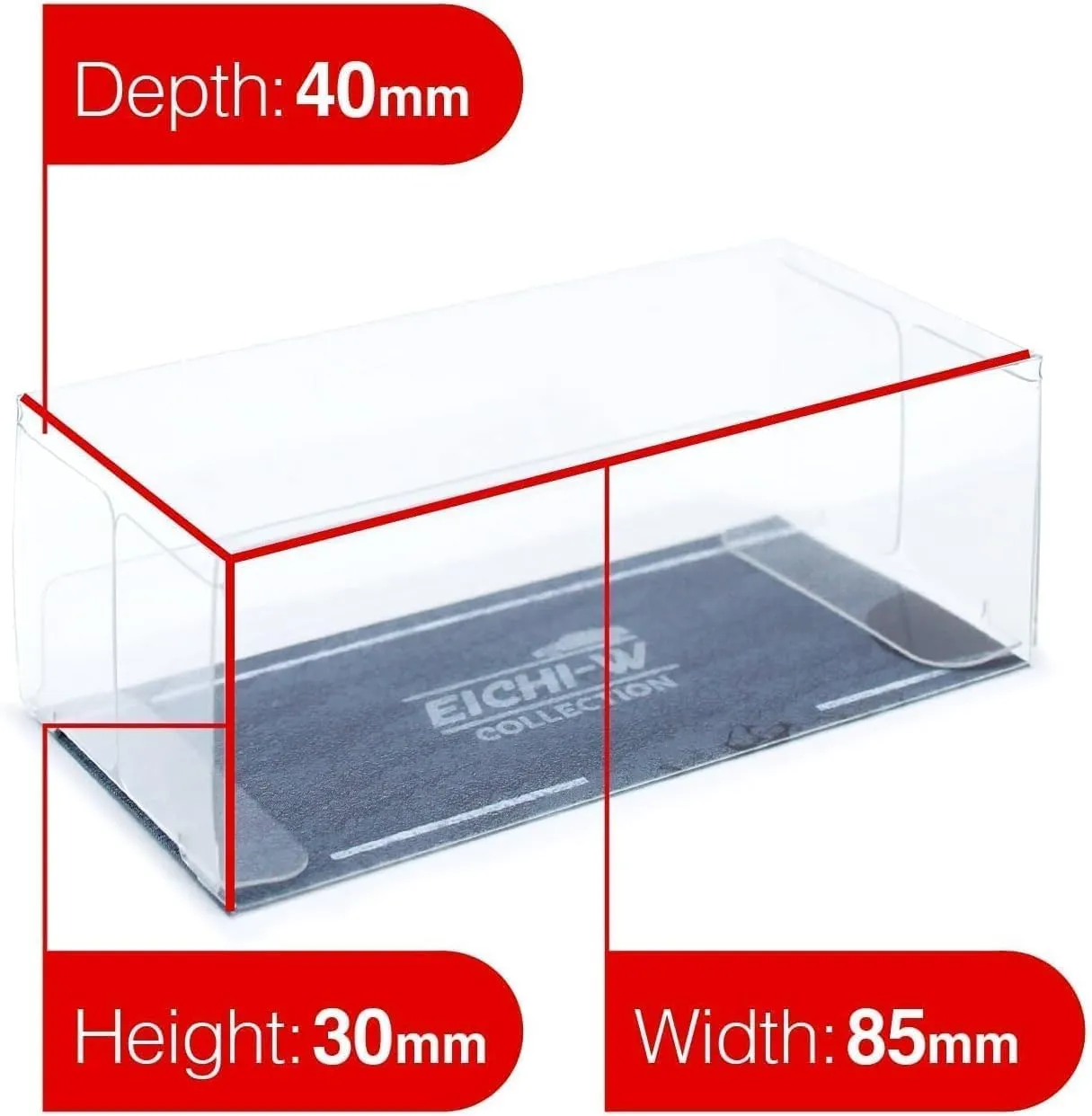 Display Case, 20PCS Clear Toy Car Model Display Boxes 1/64 Scale Car Model PVC Protector Covers Cases Plastic Hot Wheels Display Case for Vehicle Models Collectibles Figurines
