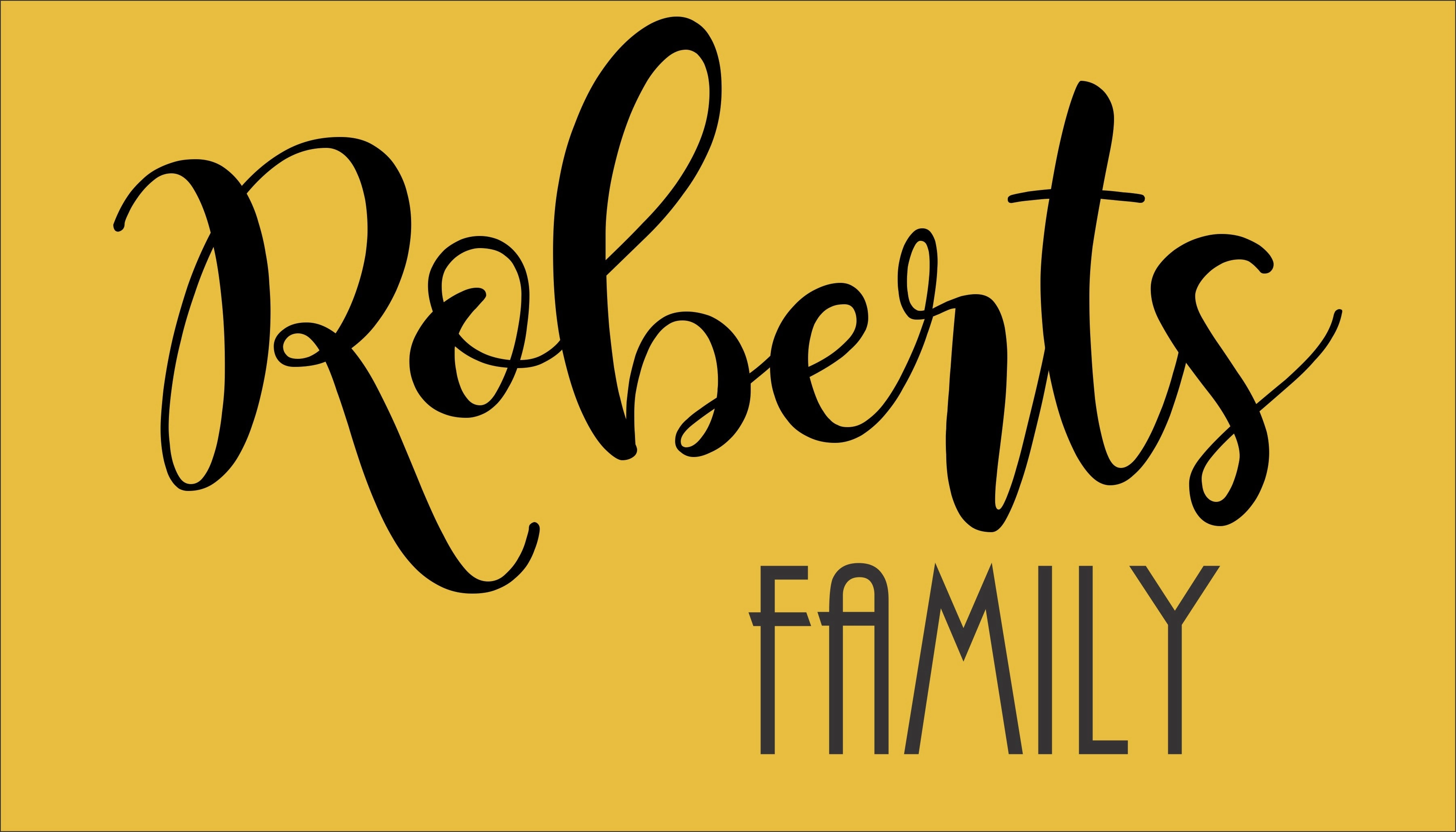 Door Mat - Family Name