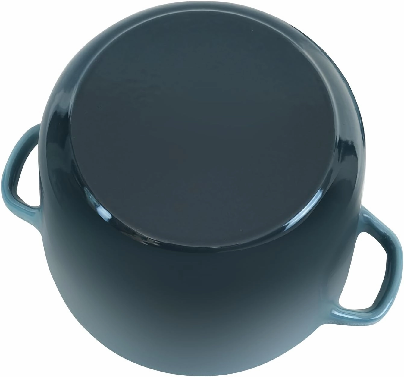 Dutch Oven Pot with Lid 2.8 qt Cast Iron Dutch Oven for Bread Baking Slateblue Enameled Cast Iron Rice Pot with Handels